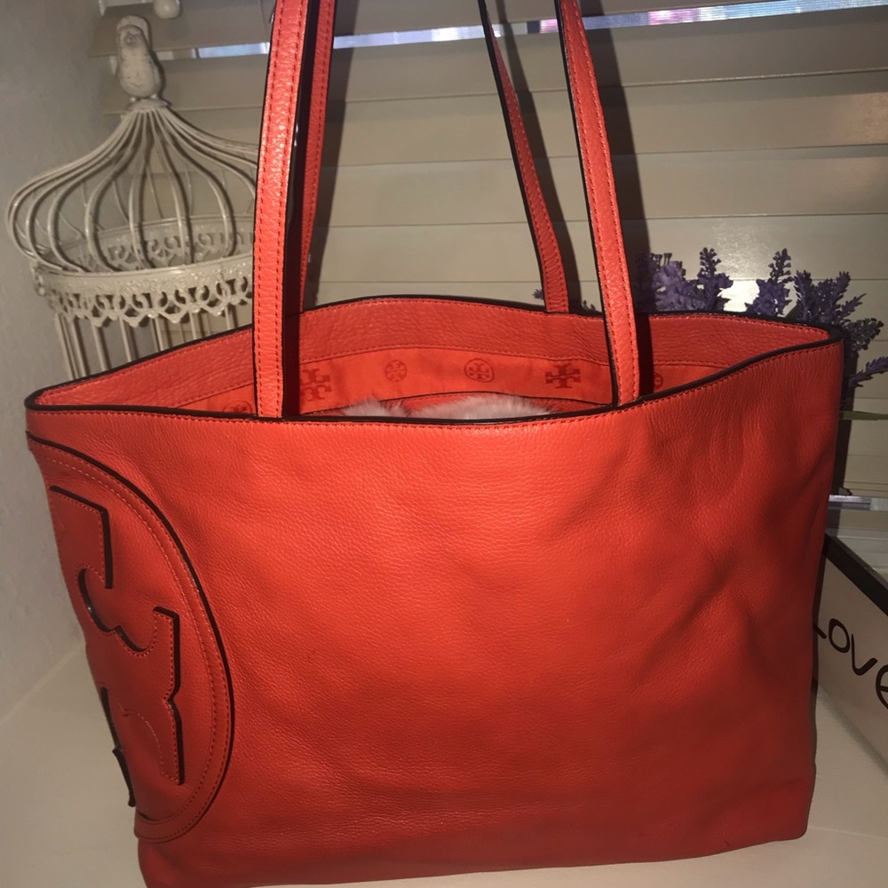 Tory Burch red/orange tote